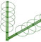 2 X Gartenhelfer für Rank- und Kletterpflanzen, Rankhilfe Kletterhilfe Rankgerüst, Tomaten- und Gemüse-Rankturm 150 cm, grün Pflanzenhalter, Staudenhalter, 5 Ringe, Garten, Rankhilfe höhenverstellbar