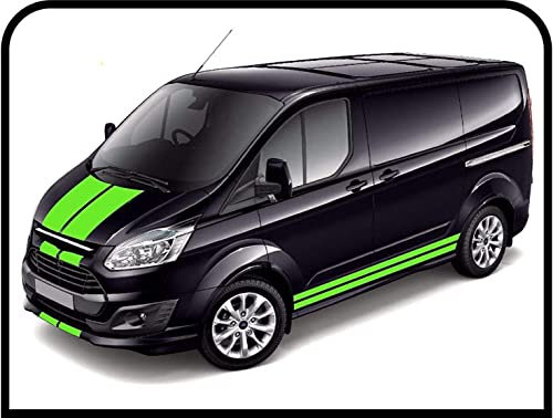 Aufkleber fur Van Custom ST Sports Motorhaube Grafik Sticker Streifen Graphic Decals Aufkleber (EINE ANDERE FARBE (KONTAKT))