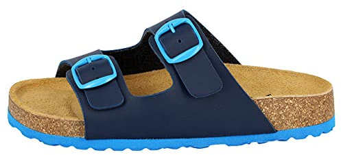 Lico Jungen BIOLINE KIDS Pantoletten, Marine/ Blau, 36 EU