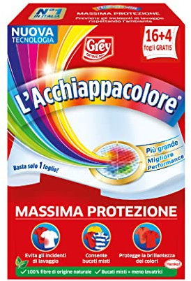 Grey Der Farbfänger für die Waschmaschine verhindert Unfälle beim Waschen, schmutzabweisend, 20 Stück