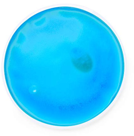 eBuyGB® Pack of 4 Instant Heating Gel Hand Warmers - Reusable Heat Pack (Blue Round)