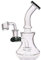 Aoheuo Mini tuyaux d'eau en verre de 15,2 cm pour recyclage, percolateur, bong en verre avec clou de 14 mm (noir)