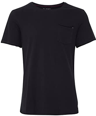 Blend BHBHNOEL Tee Tee Herren T-Shirt Kurzarm Shirt aus 100% Baumwolle, Größe:XXL, Farbe:Black (70155)