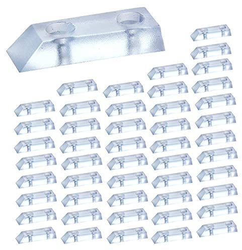 LEZED Möbel Gummifüße Gummipuffer Gummifüße Schraubbar Möbelfuß Tischfüße Gummi Anschlagdämpfer Gummifuß Schutzpuffer Gummifuesse Pads für Möbelstuhl Stuhl Tabelle 48 Stück Transparent Ohne Schrauben