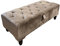 ISTOOLS Rectangular Ottomans Hand Made in UK Chesterfield Ottoman Storage Box with Lid-Velvet Upholstered Footstool for Living Room-Cloth Toy and Shoe Storage Bench Ottoman Foot Stool