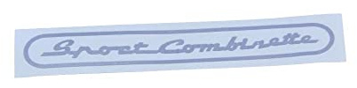 Dekor Sticker Aufkleber Schutzblech Sport Combinette Silber 115x16 mm | Kompatibel mit Zündapp Sport Combinette Typ 515