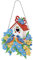 NSXIN Diamond Painting 5D Kits Deko, DIY Diamant Malerei Bilder Weihnachten Kranz Set mit Hängekette, Handwerk Applique Mosaik Strass Kristall für Wand Und Eingang Dekoration Geschenk (Typ B)
