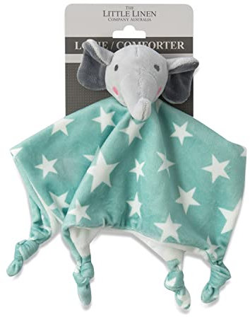 The Little Linen Company Lovie/Schmusetuch – Elefant Stern