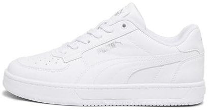 PUMA Caven 2.0 Jr, Sneaker, White Silver Black, 35.5 EU