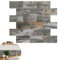 YRHome 10 Blatt Upgrade 3d Fliesenaufkleber PVC Wandfliesen 34 x 29 cm Selbstklebend Fliese Fliesenfolie Klebefliesen Fliesendekor Wasserdicht Fliesensticker für Küche Bad, Typ A