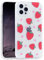 OFNEOGEM iPhone 12 Pro Max Handyhülle, Erdbeer Muster Stoßfestes TPU Bumper Hülle Durchsichtig Schutzhülle Transparent für Apple
