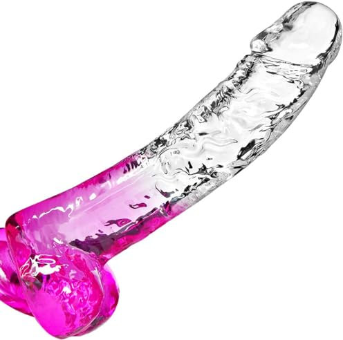 Realistischer klarer 24cm-Dildo mit Saugnapf - Das perfekte Sexspielzeug für Erwachsene zur Analspiel und G-Punkt-Stimulation für Herren und Frauen