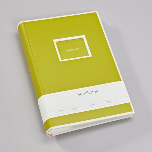 Semikolon 370035 300 Pockets Album - 22,5 x 32,8 cm - 100 Seiten cremefarben, für 300x 10x15 Fotos - matcha hell-grün