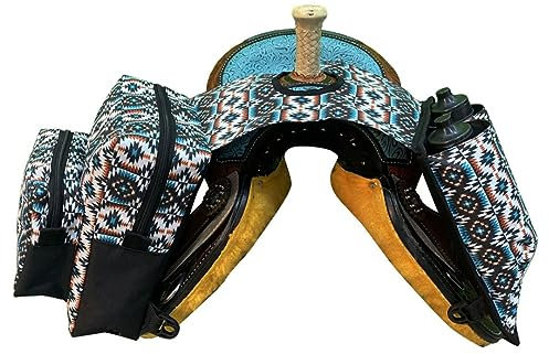 Showman Isolierte Horn-Tasche mit Azteken-Druck, mit Wasserflaschen