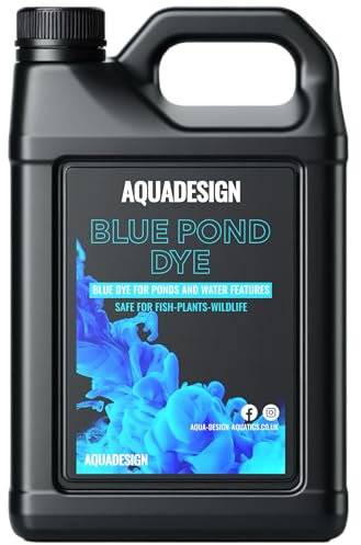 AquaDesign Blue Liquid Pond Dye 5000ml For Ponds And Water Features TREATS 200,000L
