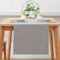 Tischläufer Modern, Tischläufer Leinenoptik Abwaschbar, Wasserabweisend Fleckschutz Table Runner Tischwäsche, Tischdecke Tischdekoration Für Küche Esstisch Tisch Party Urlaub (40 x 240 cm,Grau)