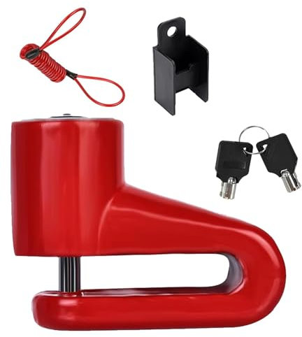 Candado Antirrobo Disco Scooter Bicicleta,Candado de Disco de Freno,Pinza Antirrobo Candado,Candado Moto Disco,Cerradura de Moto con Marco,Bloqueo de Disco Candado de Freno Antirrobo