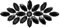 EVER FAITH Corsage Brosche Marquise österreichischen Kristall Hochzeit boomende Blume Pin für Kleidung -1,6 Zoll Schwarz Silber-Ton