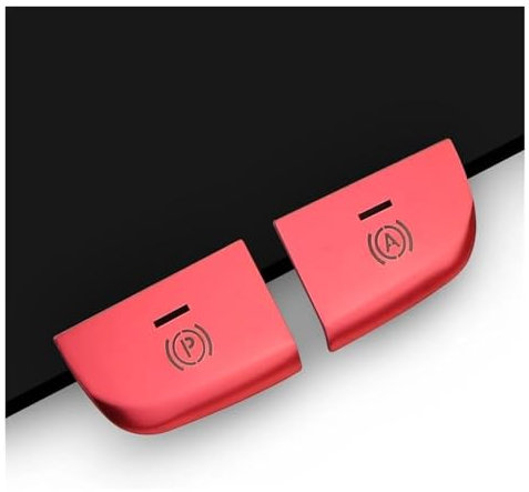 Spring talks Interieurleisten Für A&UDI A3 8V 2013-2019 Innenaufkleber Auto-Styling Handbremse Schalttafel Knopfabdeckung Zieraufkleber(rot)