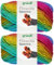 2x100 Gramm Gründl Filzwolle Spectra aus 100% reiner Schurwolle inkl. Anleitung für Filzschuhe (05 Carnival Multicolor)