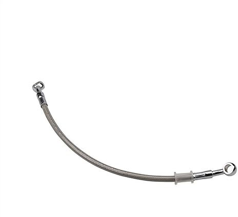 AKOUFALL Motorrad Bremsleitung Motorrad Bremsöl Schlauch Bremskabel 35 Cm-180 cm Edelstahl Geflochtenes Rohr Moto Zubehör Universal(35cm)