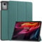 SATURCASE Étui de protection à rabat en cuir PU avec support fin et léger pour tablette Lenovo Tab K11 Plus 11,5 (vert)