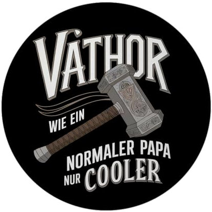 Nordischer Hammer VATHOR Magnet für Coole Väter Lustiger Magnet für Vatertagsgeschenk