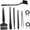 Uonlytech 1Ensemble Set De Pinceaux Antistatiques pour Nettoyage De Claviers Brosse Ergonomique Et Durable pour Équipements Électroniques Facile à Ranger Utiliser