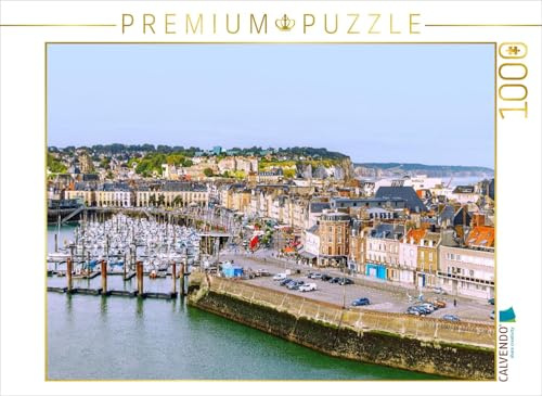 CALVENDO - Puzzle Hafen Port Plaisance in Dieppe | 1000 Teile Lege-Größe 64x48cm Foto-Puzzle für glückliche Stunden: Poesie der Normandie