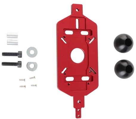 Universal Router Base Plate | Aluminum Alloy Guide for Wood Trimming & Milling | Dual Handle for Accurate Slotting/Profile Cutting/DIY Projects | Fits 10-25mm Boards