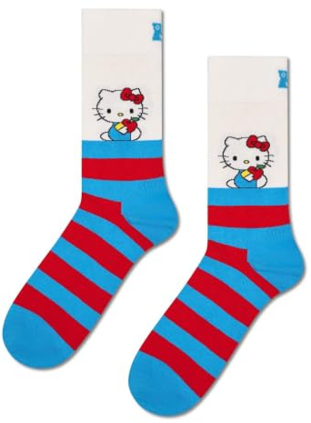 Happy Socks Hello Kitty Socken – Bunte Baumwollsocken mit Hello Kitty-Motiven, 36-40 & 41-46
