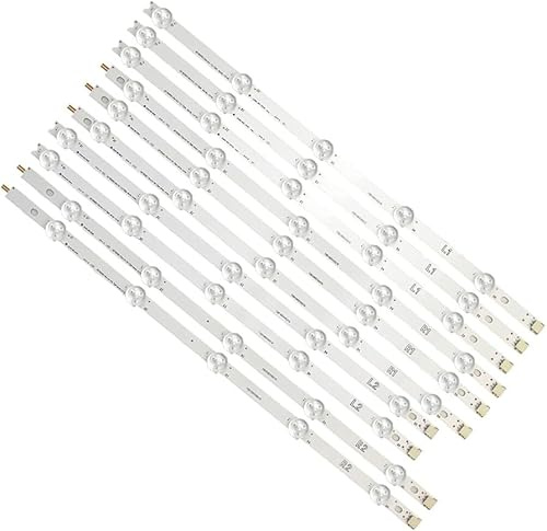 Generico kit completo 10 barre led compatibili con tv lg 42 42LN570 42LA620 42LN540 42LA613 42LA615 42LN570 ricambio premium con biadesivo