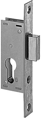 Metalux - Serrure pour menuiserie metallique penent seul-petit coffre - Larg. coffre mm.21 - Axe mm.10,5 -