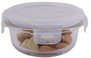 Lock & Lock Oven Glass, Lebensmittelgefäß für Mikrowelle und Ofen, transparent, durchsichtig, 0.55 Cup