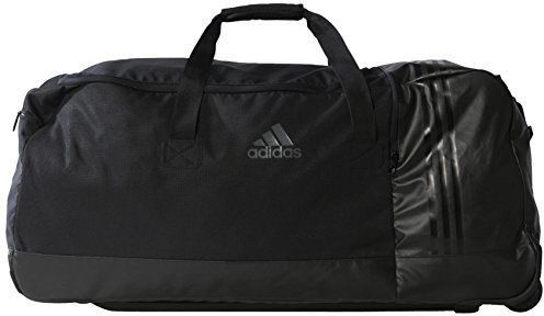 adidas Sporttasche 3 Stripes Performance Teambag Wheels, Black/Vista Grey, 80 x 36 x 35.5 cm
