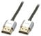 LINDY - Cavo HDMI 2.0 CROMO Slim 4.5 Metri, Cavetto High Speed 4k@60Hz 18G 3D 1080p HDCP 2.2 HDR Certificato ARC, CEC, ATC | Compatibile con TV, Monitor, Xbox, PS4, PS5, Blu-ray, Soundbar con Ethernet