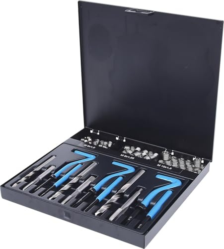 KS Tools 150.6155 Nirostahl Gewinde-Reparatur-Satz M6-M10, 87-tlg.