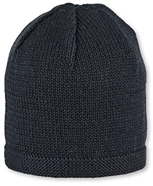 Sterntaler OCS Strickmütze - Klassische Babymütze aus Baumwollgarn (Bio) - Unisex Übergangsmütze ab Geburt - Basic Kopfbedeckung - Beanie Mütze einfarbig - marine, Größe 37