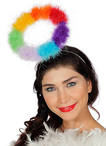 PARTY DISCOUNT NEU Haarreif Regenbogen Heiligenschein
