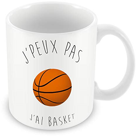 Fabulous Mug Céramique Tasse J'Peux Pas J'Ai Basket Ballon de Basket-Ball Humour Rigolo Fun
