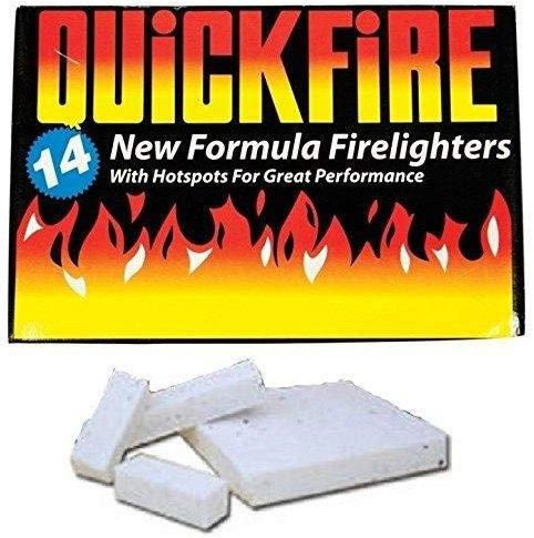 Quickfire Fire Lighters Firelighters Bulk Pack Hotspots Burners BBQ COAL LIGHTERS WOOD BURNERS (4)