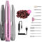 CLANCE Electric Nail Drill - Nail Science Optimized Manicure Pedicure Electric Nail File for Natural & Acrylic Nails | Dream & Create with 11 Multifunction Drill Bits + 100 Sanding Bands (Rose)