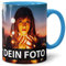 PR Print Royal Foto-Tasse zum selbst gestalten mit Foto und Text/mit individuellen Druck in Profiqualität/Personalisierte Geschenk-Idee mit Bild/XXL-Druck/Hellblau