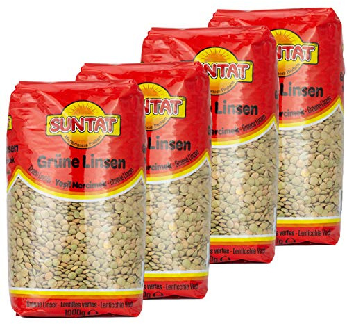 Suntat - Orientalische Grüne Linsen aus der Türkei im 4er Set á 1 kg