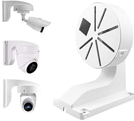 compcctv CCTV Security Camera Mount Bracket, ABS Indoor Outdoor Wall Mount L-Type Bracket for CCTV Security Dome IP Camera Mounting,DaHua Hikvision Dome Cameras