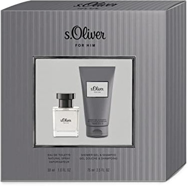 s.Oliver® For Him | Geschenkset - frisch - prickelnd - maskulin - für unvergessliche Momente | Eau de Toilette 30ml & Duschgel 75ml