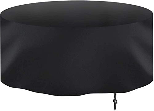 PLYY Abdeckung FüR GartenmöBel, Abdeckplane SchutzhüLle FüR Gartentisch Wasserdicht Winterfest Runden Tisch- Und Stuhlgarnitur - Ø250x80cm(D x H)