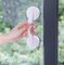 WANLIAN-Potente manija puerta del espejo vidrio ventosa, manija pared ventosa baño cajón refrigerador, manija ducha bañera manija gabinete cajón cocina ，ventosa (blanco grande)