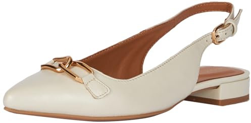 Geox Women's D Charyssa Ballet Flat, Lt Sand, 4 UK