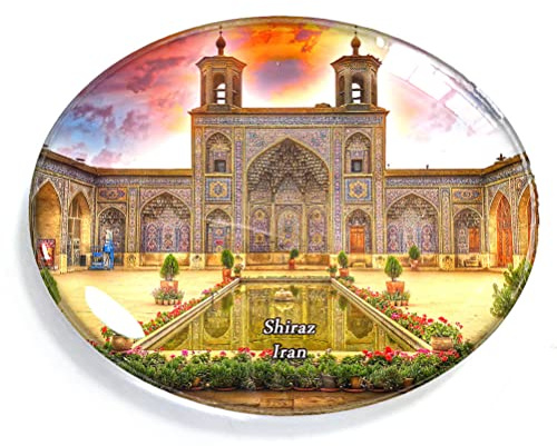 Shiraz Iran Magnet Fridge Refrigerator Freezer Magnet Sticker Souvenir Decorations Oval Crystal Magnet Kitchen Whiteboard